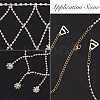 2Pcs Iron Rhinestone Sexy Shoulder Bra Body Chain FIND-GF0006-74B-6