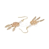 Brass Dangle Earrings for Women LS-EJEW-E269-01LG-2