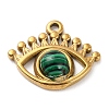 Natural Malachite Eye Pendants LS-STAS-Q249-01G-02-1