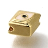 Rack Plating Brass Enamel Beads KK-U019-03G-2