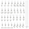 16 Pairs 8 Styles Blank Glass Dome Dangle Earrings EJEW-AB00007-1