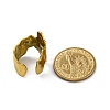 Irregular 304 Stainless Steel Open Cuff Rings for Women RJEW-M019-60G-3