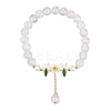 Glass Bead Charm Bracelets BJEW-YW00007-04-1