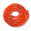 Electroplate Glass Beads Strands EGLA-T025-01A-3