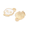 Halloween Theme Light Gold Plated Alloy Enamel Pendants ENAM-M219-14KCG-02A-2