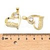 Mother's Day Brass Micro Pave Cubic Zirconia Pendants KK-M324-02K-G-3