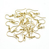 Brass Earring Hooks KK-T032-006G-2