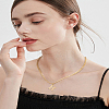 1Pc 304 Stainless Steel Letter Pendant Necklaces NJEW-LP0001-33H-G-4