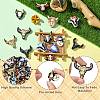 24Pcs 12 Styles Cattle Head Silicone Focal Beads SIL-CJ0002-14-3