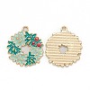 Alloy Enamel Pendants ENAM-E569-14-1