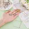 24Pcs 4 Colors Iron Eyeglasses Frames AJEW-GO0002-18-3