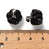 Natural Obsidian Pumpkin Charms G-K338-27P-02-3