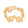 304 Stainless Steel Hollow Open Cuff Rings for Women STAS-D085-35G-2