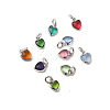 Brass Pave Cubic Zirconia Pendants KK-Z137-21P-1