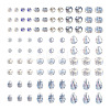 15 Strands 15 Styles Transparent Electroplate Glass Beads Strands EGLA-TA0001-13-2