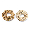 Handmade Reed Cane/Rattan Woven Linking Rings X-WOVE-T005-08A-2