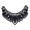 Milk Silk Embroidered Floral Lace Collar LS-DIY-WH0260-07B-1