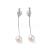 925 Sterling Silver Studs Earring EJEW-H002-06P-1