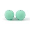 Rubberized Style Opaque Acrylic Beads MACR-F073-01-2