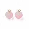 Two Tone Spray Painted Glass Pendants GLAA-Q092-05C-3