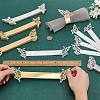100Pcs 4 Styles Metallic Paper Napkin Rings AJEW-GO0002-04-3