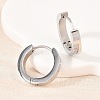304 Stainless Steel Clear Cubic Zirconia Hoop Earrings EJEW-L307-12P-01-2