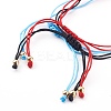 Adjustable Nylon Thread Braided Bead Bracelets BJEW-JB05997-3