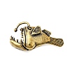 Brass Anglerfish Miniature Figurines Statues KK-S335-01AB-B-1