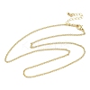 1.5MM Brass Rolo Chain Necklaces NJEW-P339-06G-4