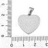 303 Stainless Steel Pendants STAS-K325-10P-3