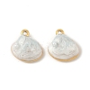 304 Stainless Steel Enamel Pendants STAS-U057-11G-A-2