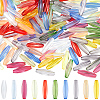 160Pcs 10 Colors Transparent Acrylic Beads TACR-SC0002-75-1