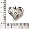 Brass Micro Pave Cubic Zirconia Pendants KK-B128-10P-3
