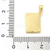 Clubs Brass Enamel Pendants KK-G517-06G-03-3
