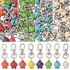 20Pcs Tortoise Synthetic Turquoise Pendant Decorations HJEW-YW00121-01-2