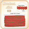 12M Polyester Glitter Wavy Fringe Trim Ribbon OCOR-WH0003-031C-2