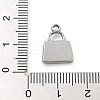 Anti-Tarnish 304 Stainless Steel Charms STAS-M084-01C-P-3