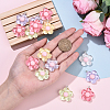 15Pcs Translucent Resin Pendants RESI-YW0004-55-5