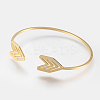 Brass Cuff Bangle X-BJEW-P168-F05-1