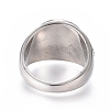 304 Stainless Steel Signet Rings for Men RJEW-D073-12-AS-3