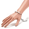 Synthetic Howlite Chips Braided Bead Bracelet BJEW-JB08019-13-3