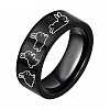 Rabbit Pattern 201 Stainless Steel Finger Rings for Couple FS-WG795E8-10-1