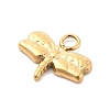 Ion Plating(IP) 304 Stainless Steel Charms STAS-P379-37C-G-2