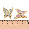 304 Stainless Steel Enamel Pendants STAS-A135-08G-3