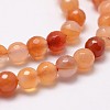 Natural Red Agate Beads Strands G-G736-19-4mm-3
