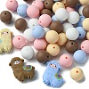 Silicone Focal Beads Alpaca/Round SIL-FS0001-13-2