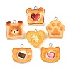 Opaque Resin Imitation Food Pendants RE-CBA0E2-05-1