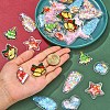 PVC Plastic with Resin Cabochons KY-CJ0001-55-4