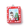 Christmas Opaque Resin Pendants LS-RESI-A049-05G-1