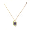 Brass Micro Pave Cubic Zirconia Pendant Necklace for Women PW-WG5ECAF-01-1